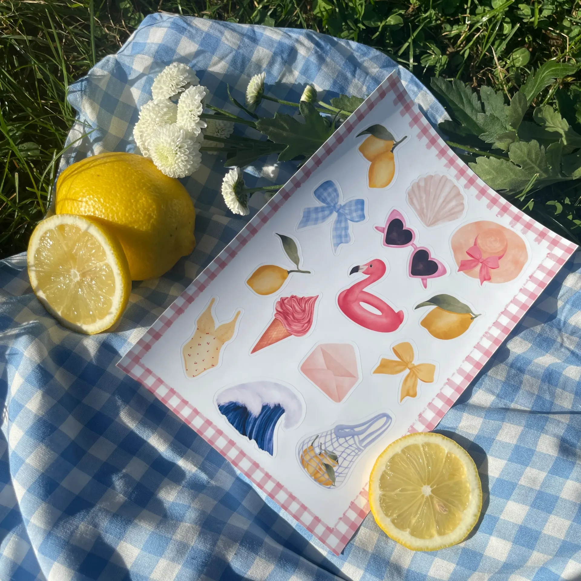 Planche de stickers -Le goût du soleil
